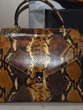 Brahmin Ingrid Satchel in Chocolate Erlin